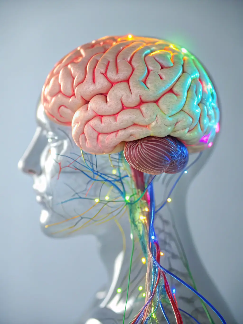 A visual representation of brain activity during a decision-making process, highlighting the neural pathways involved in strategic thinking.